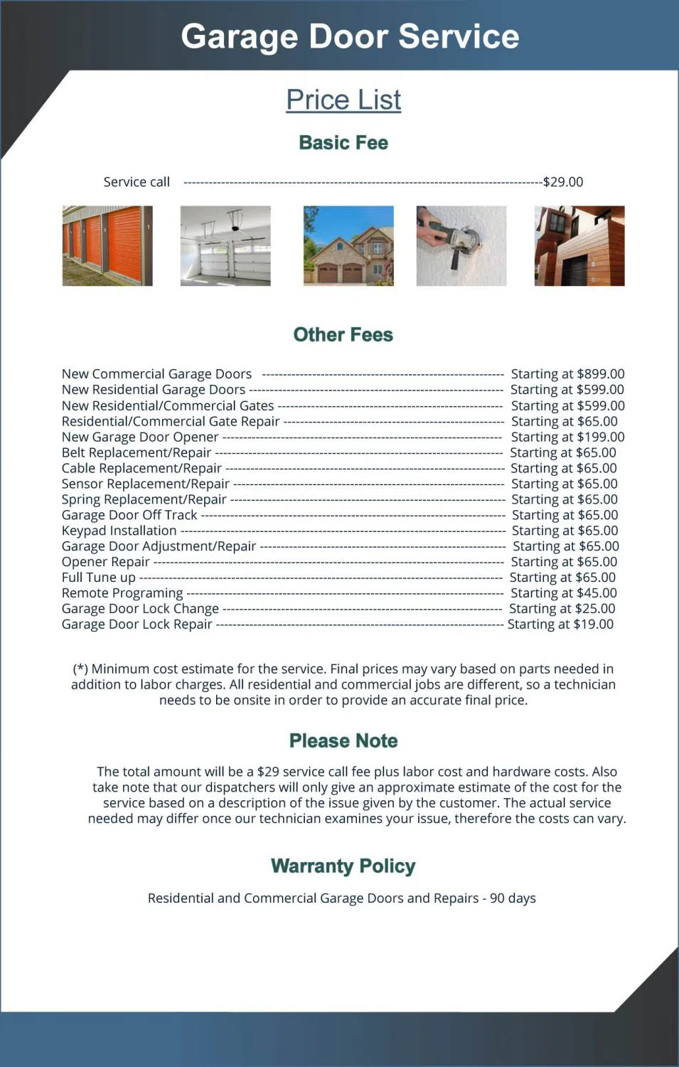 Golden Garage Door Service Kingsville, MD 410-855-4713